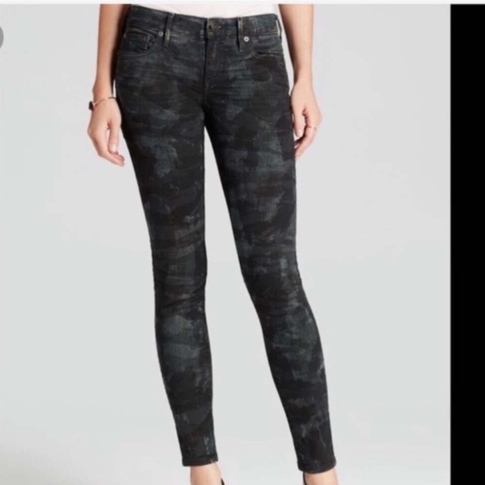 True Religion Casey Skinny Jeans Tiger Camo sz 24